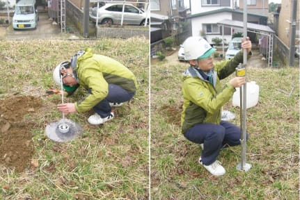 現場透水・硬度試験